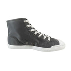 Hermes Express Nylon High Cut Sneakers Shoes Logo 40.5 Gray — view 2