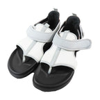 Hermes Giorno Sandals Shoes Technical Jersey Velcro 42.5 Gray Black — view 3