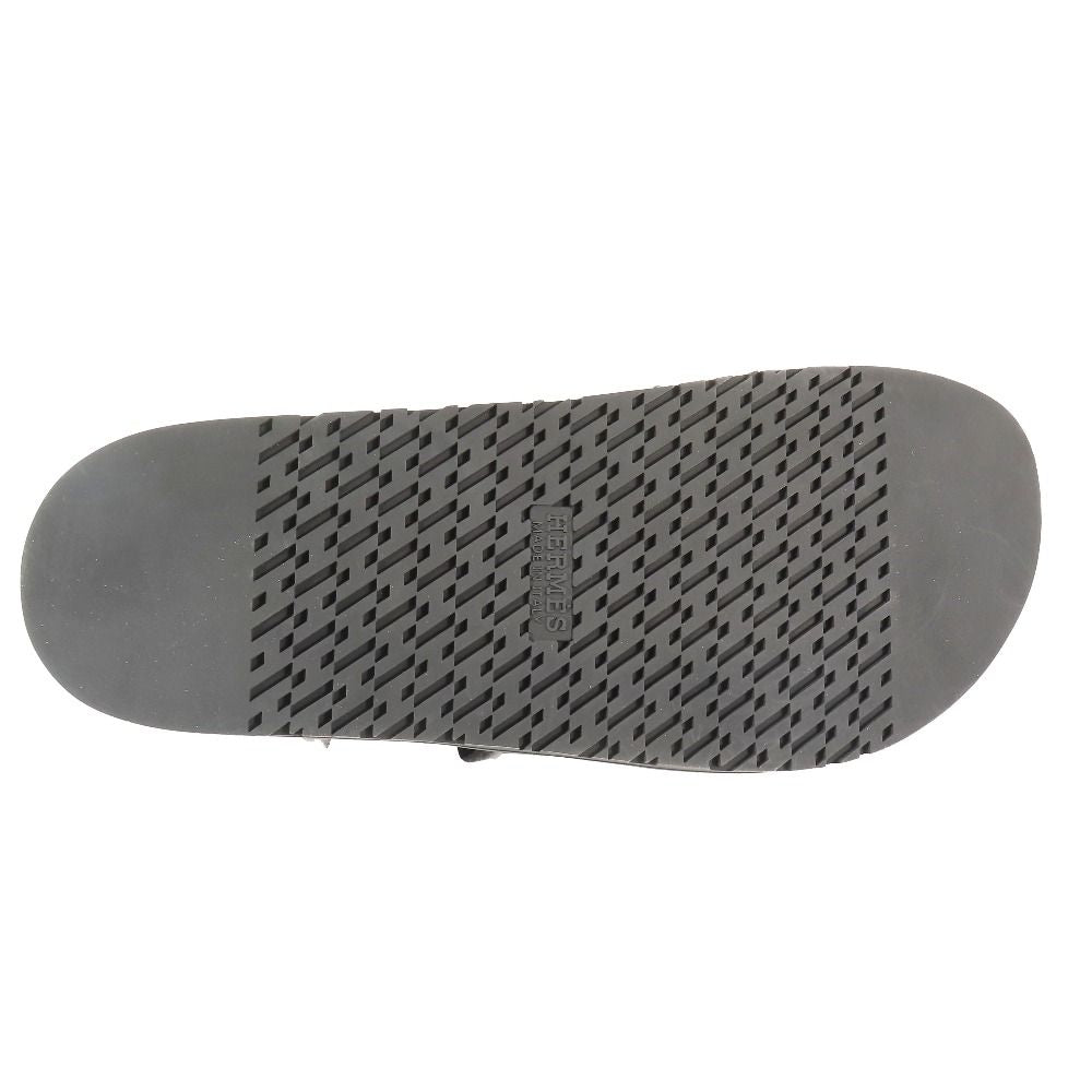 Hermes Giorno Sandals Shoes Technical Jersey Velcro 42.5 Gray Black — view 6