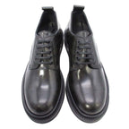 Louis Vuitton Monogram Davis Shoes Thick Sole Platform Lace Up Leather — view 3