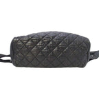 Chanel CC Logo Quilted Backpack Purse Black — view 5