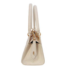 Dior Horizontal Lady Handbag Logo Charm Cannage Bag Beige — view 2