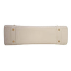 Dior Horizontal Lady Handbag Logo Charm Cannage Bag Beige — view 5