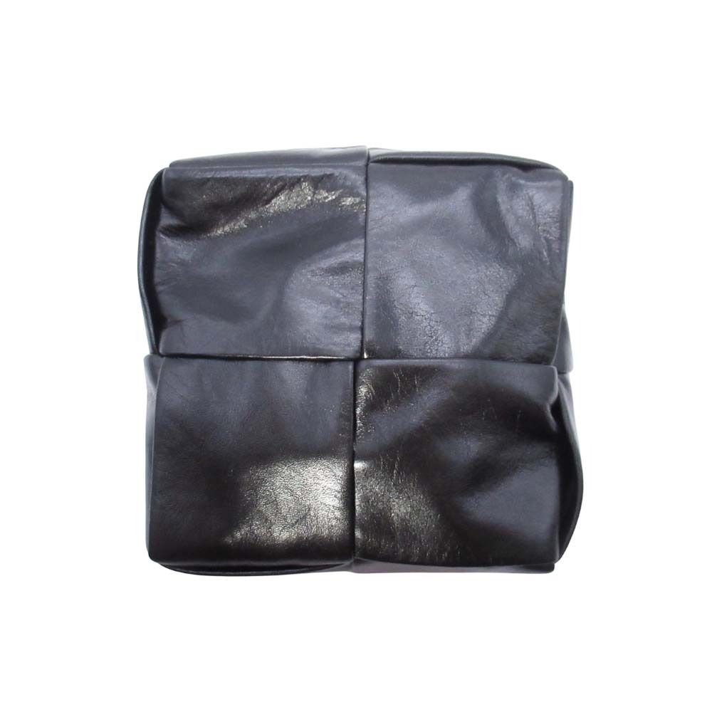 Bottega Veneta Maxi Intrecciato Leather Cassette Belt Pochette Pouch 95 cm Black — view 2