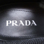 Prada Re-Nylon Triangle Logo Sneakers Shoes Plate 7 Black — view 9