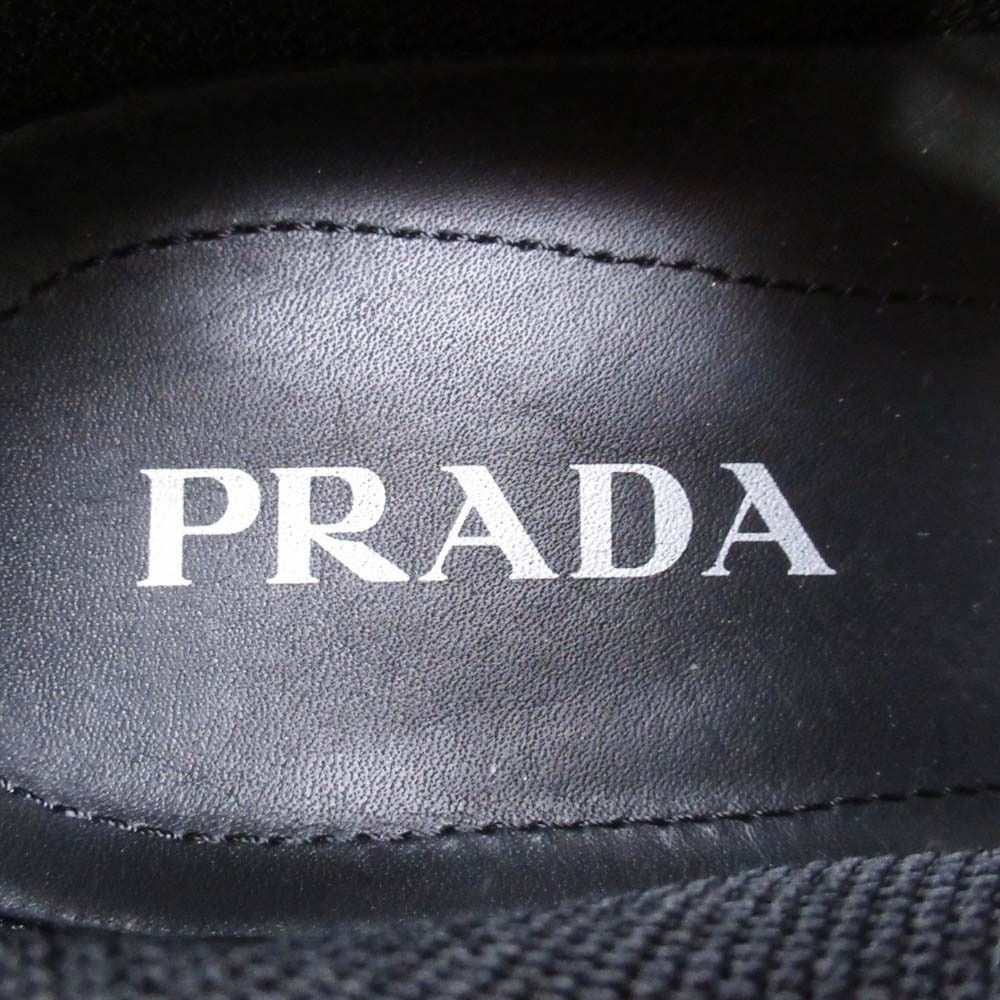 Prada Re-Nylon Triangle Logo Sneakers Shoes Plate 7 Black — view 9