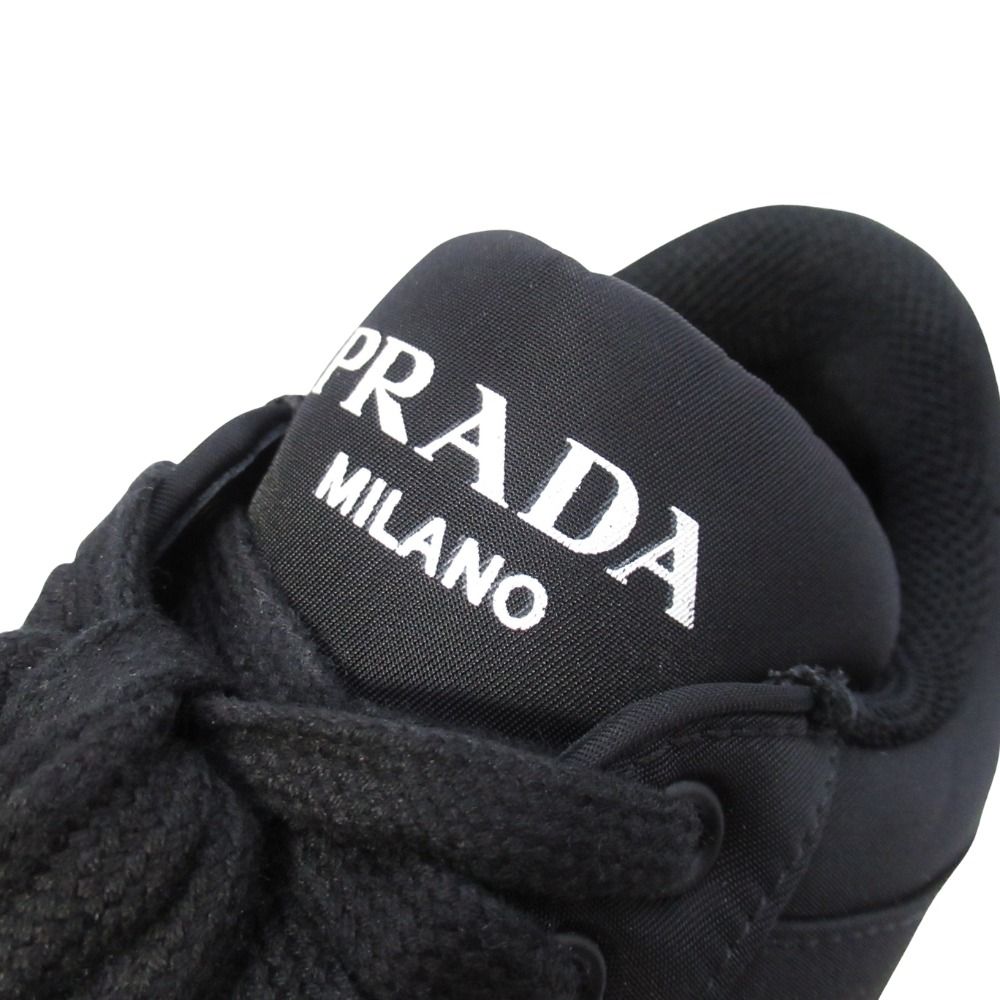 Prada Re-Nylon Triangle Logo Sneakers Shoes Plate 7 Black — view 8