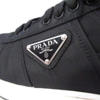 Prada Re-Nylon Triangle Logo Sneakers Shoes Plate 7 Black — view 6