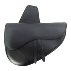 Dior Saddle Bag Crossbody Gray Calfskin Purse Black — view 2