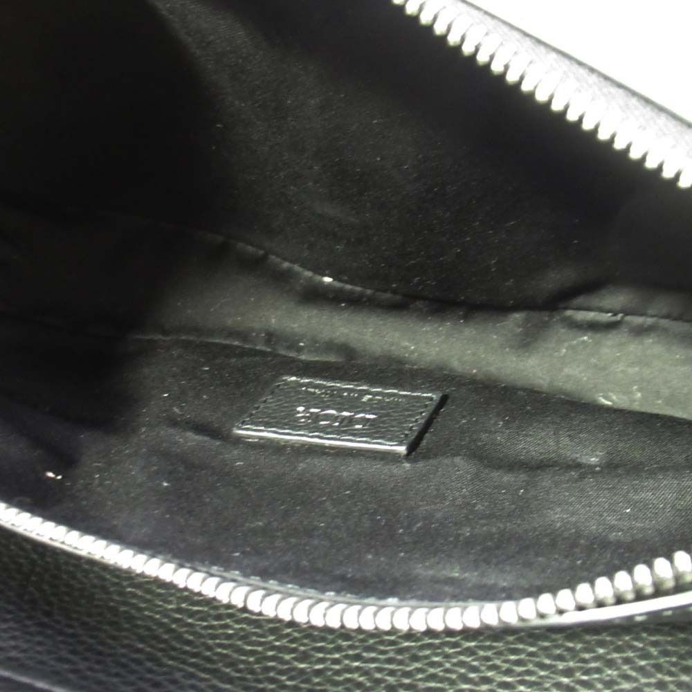 Dior Saddle Bag Crossbody Gray Calfskin Purse Black — view 9