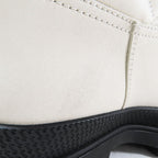 Hermes Leather Long Boots Exlibris Quilted Logo Shoes 35.5 Ivory — view 9