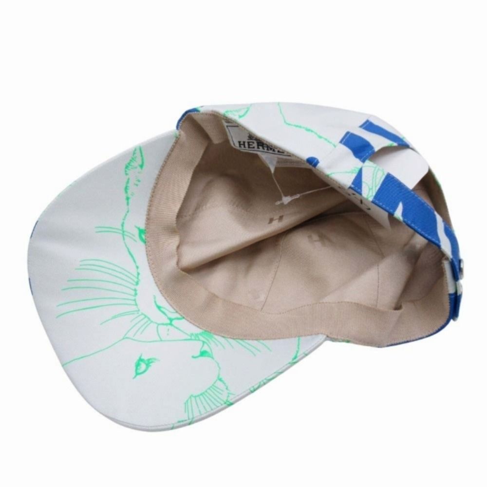Hermes Davis Jungle Love Baseball Cap Series Button Hat 56 cm Blue — view 6