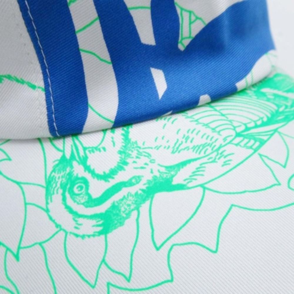 Hermes Davis Jungle Love Baseball Cap Series Button Hat 56 cm Blue — view 8