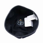 Hermes Gabrielle Beret Wool Jersey Leather Trim Series Button Hat 56 cm Navy — view 5