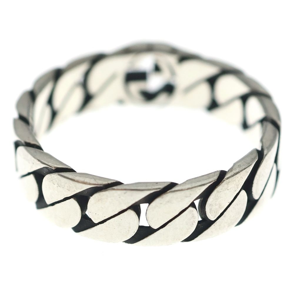 Gucci Interlocking Wide Ring Silver — view 2
