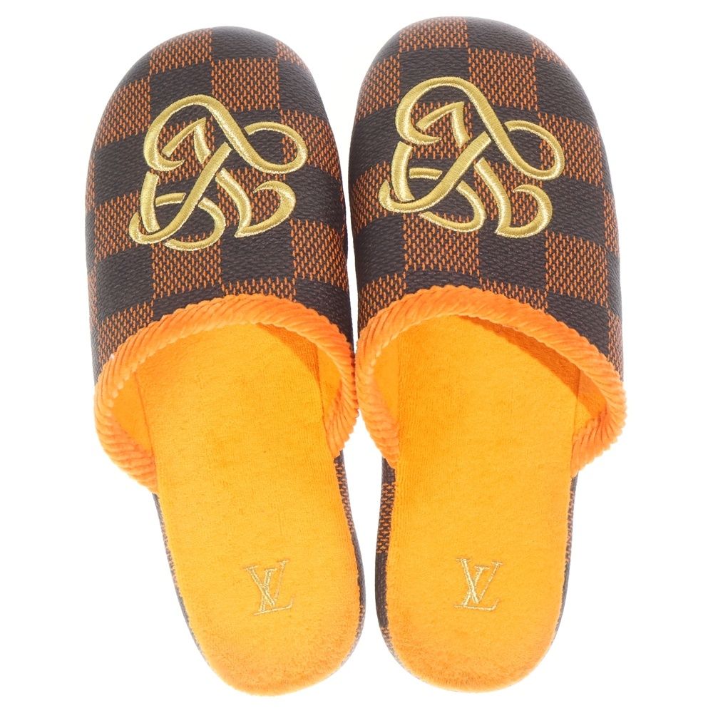 Louis Vuitton Palace Line Damier Mule Sandals Brown — view 4