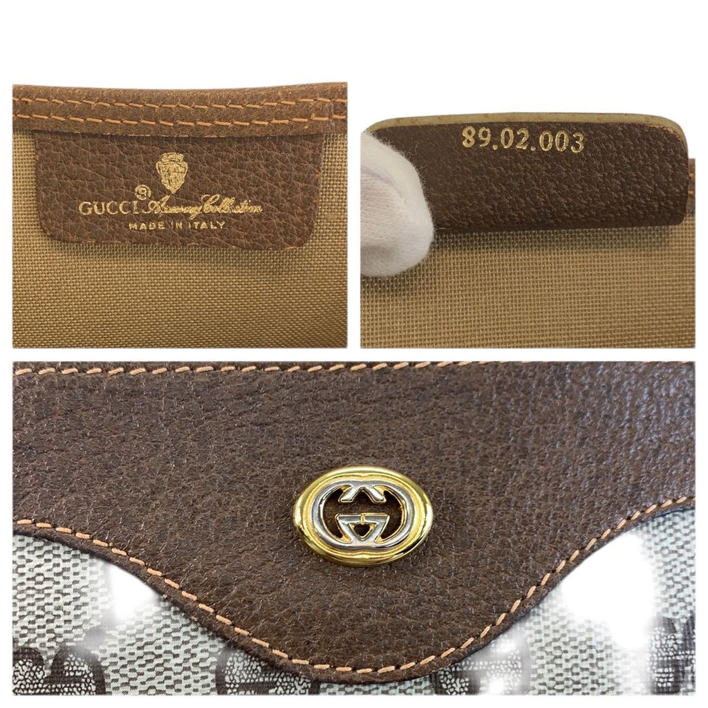 Gucci Vintage Sherry Line GG Supreme Canvas Tote Shoulder Bag — view 3