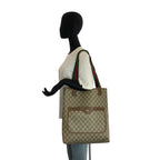 Gucci Vintage Sherry Line GG Supreme Canvas Tote Shoulder Bag — view 6