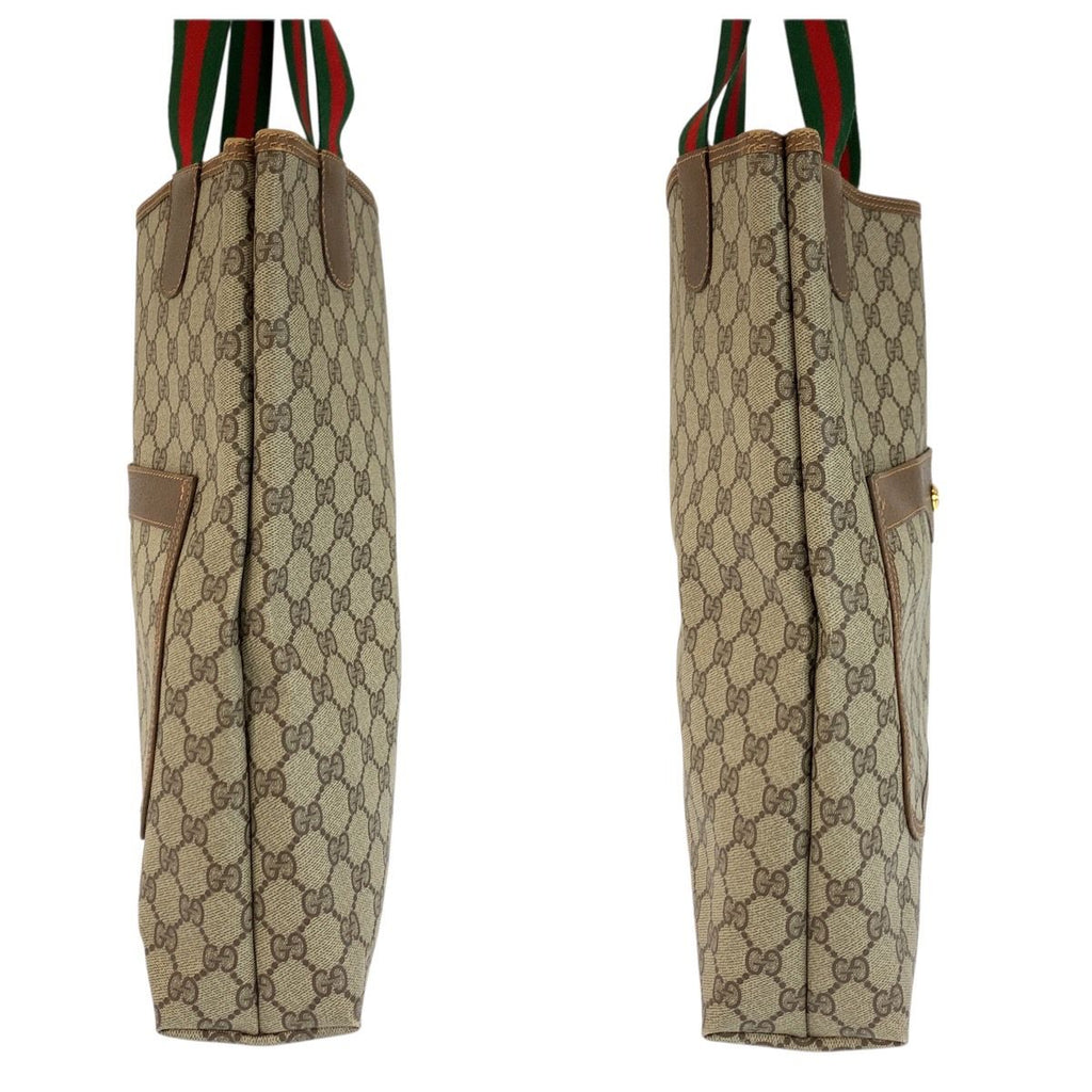 Gucci Vintage Sherry Line GG Supreme Canvas Tote Shoulder Bag — view 7