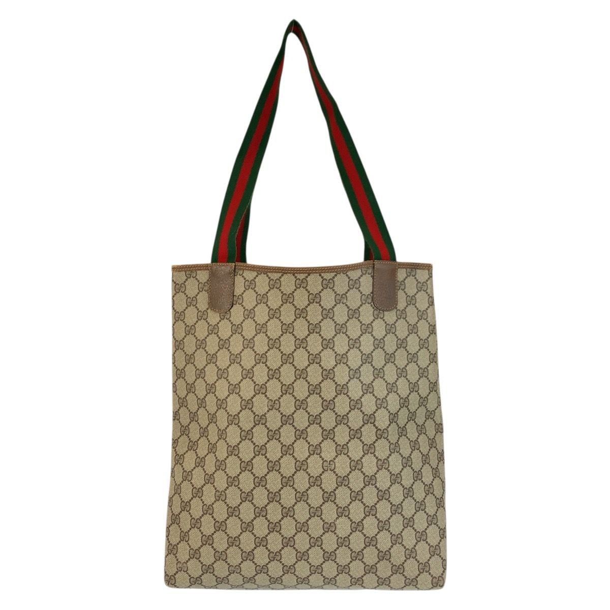 Gucci Vintage Sherry Line GG Supreme Canvas Tote Shoulder Bag — view 2