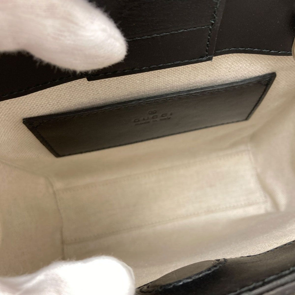 Gucci GG Embossed Mini 2-Way Handbag Calf — view 5