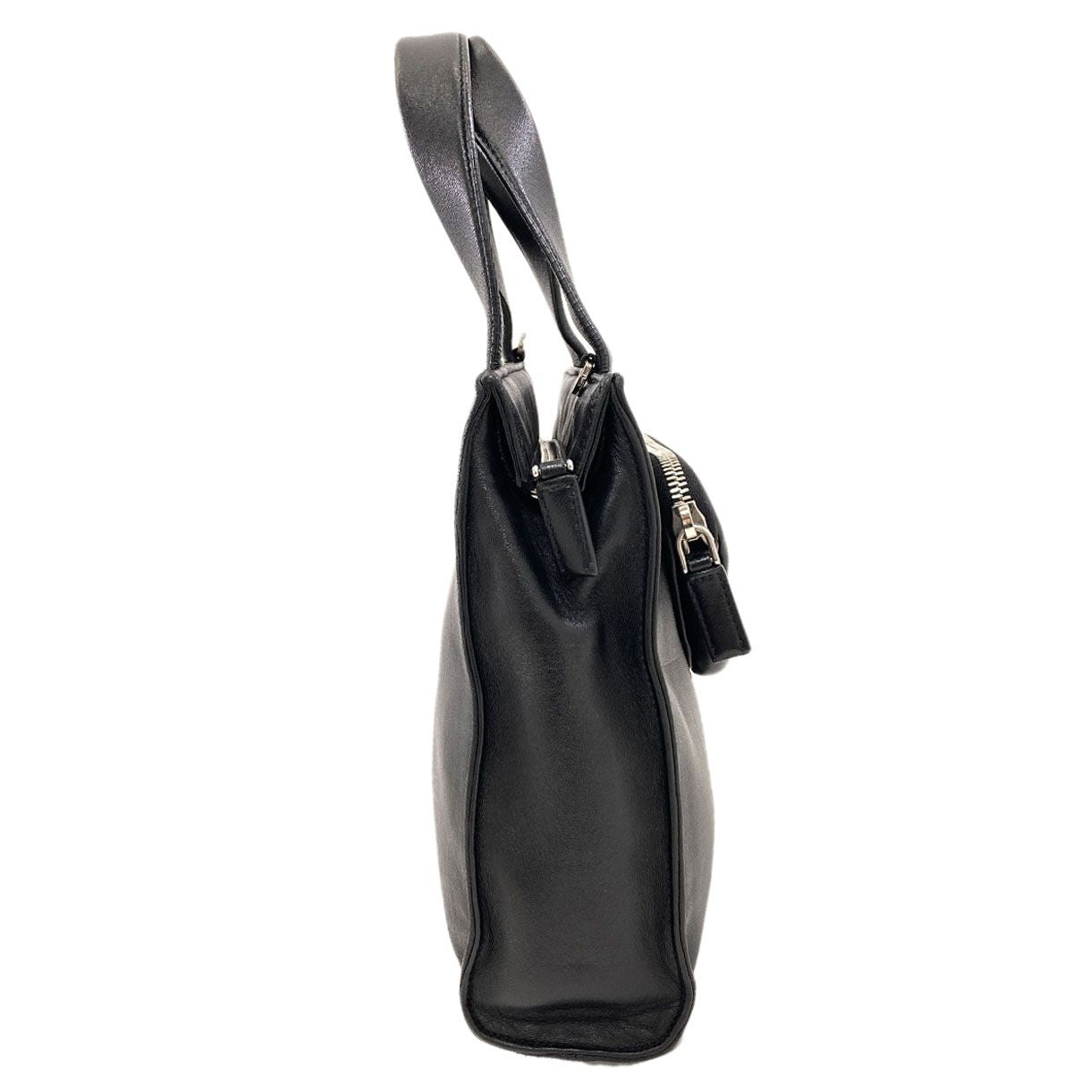 Prada Logo Handbag Lambskin — view 3