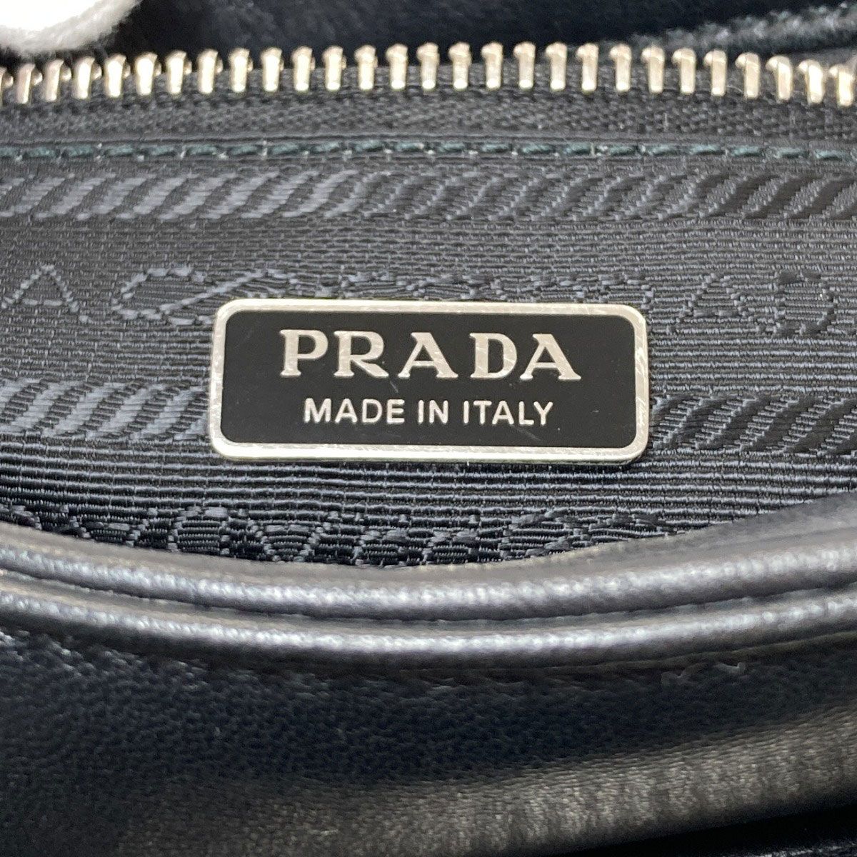 Prada Logo Handbag Lambskin — view 6