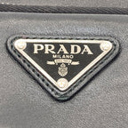 Prada Logo Handbag Lambskin — view 8