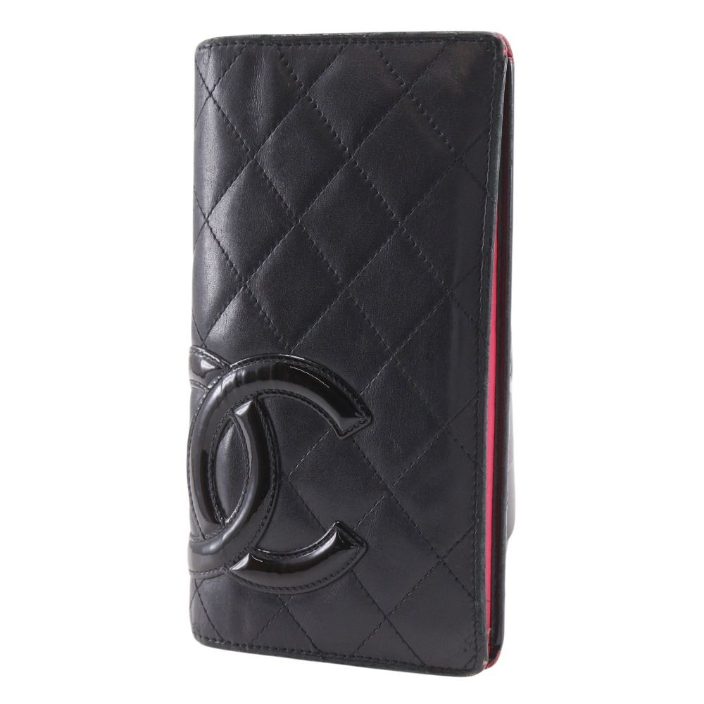 Chanel Cambon Line Bifold Calf Black Wallet — view 2