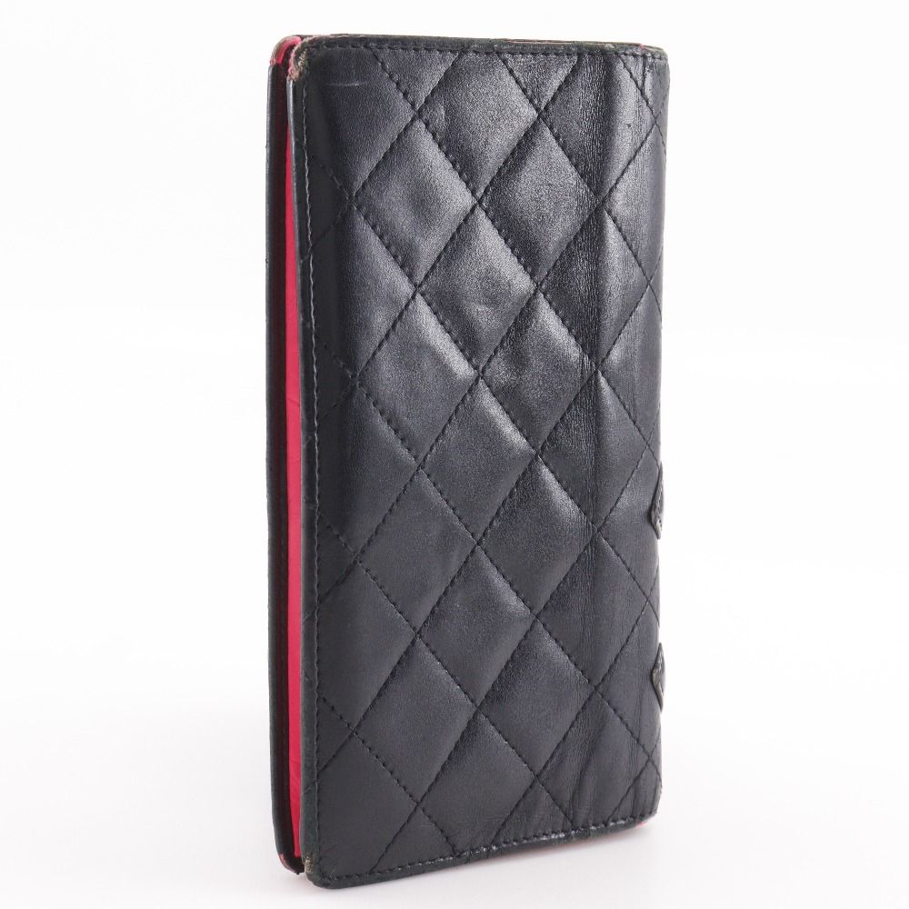Chanel Cambon Line Bifold Calf Black Wallet — view 3