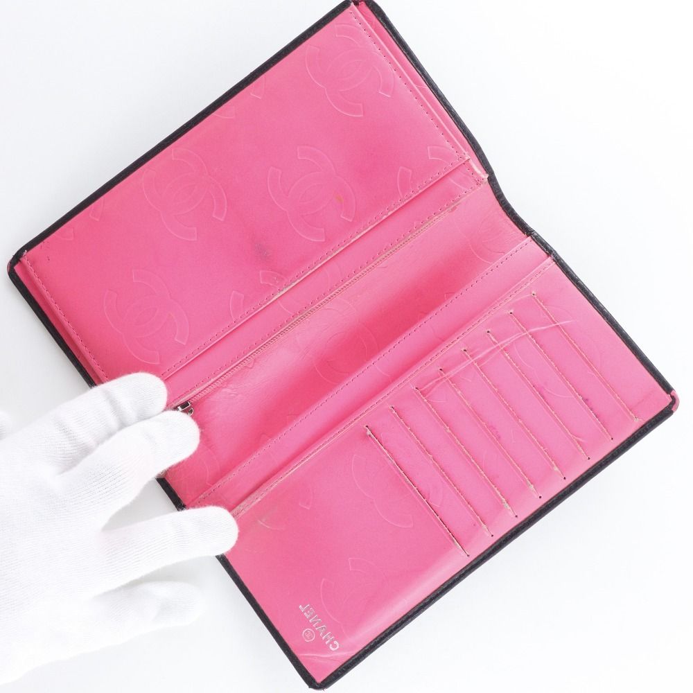 Chanel Cambon Line Bifold Calf Black Wallet — view 6