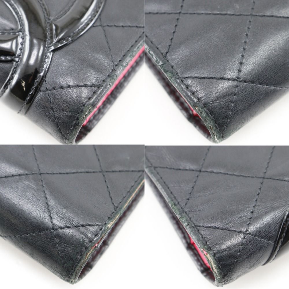 Chanel Cambon Line Bifold Calf Black Wallet — view 4