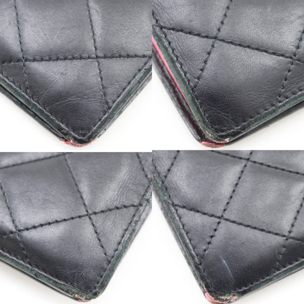 Chanel Cambon Line Bifold Calf Black Wallet — view 5
