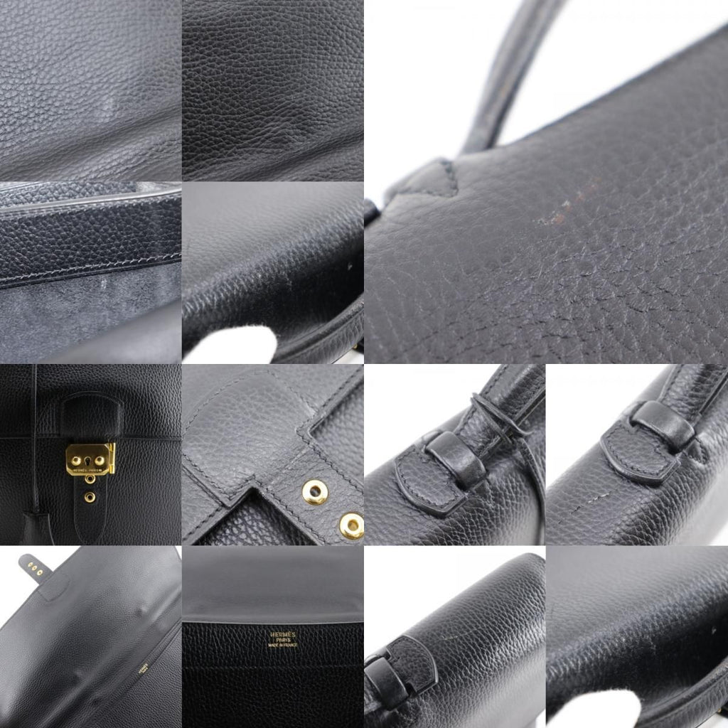 Hermes Sac a Depeche 41 Fjord Black B Business Bag — view 9