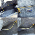 Prada Tote Canapa 158 Navy Denim — view 7