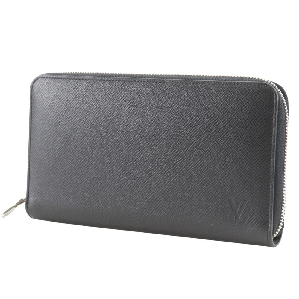 Louis Vuitton Zippy Organizer NM Taiga Noir Black Wallet — view 2