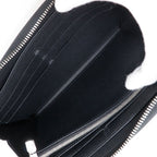 Louis Vuitton Zippy Organizer NM Taiga Noir Black Wallet — view 8