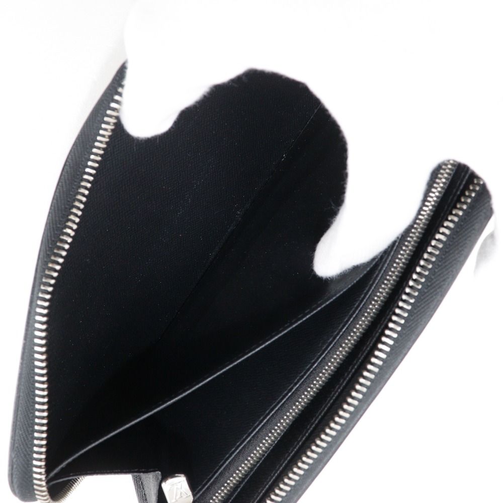 Louis Vuitton Zippy Organizer NM Taiga Noir Black Wallet — view 7