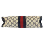 Gucci Vintage Sherry Line Gray GG Supreme Canvas 422 39 012 Clutch — view 9