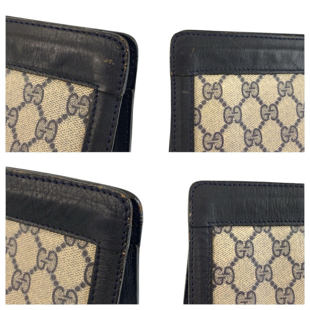 Gucci Vintage Sherry Line Gray GG Supreme Canvas 422 39 012 Clutch — view 5