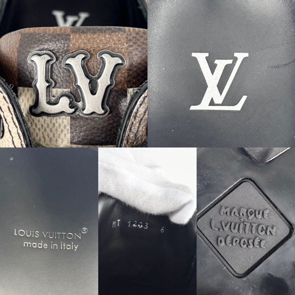 Louis Vuitton Loafers LV Checker Damoflage Shoes LV Combat Boot 6 Sizes — view 6