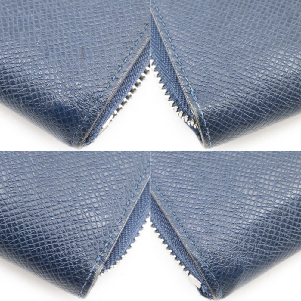 Louis Vuitton Zippy Wallet Vertical Taiga Ocean Navy — view 4