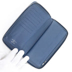 Louis Vuitton Zippy Wallet Vertical Taiga Ocean Navy — view 6
