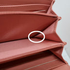 Chanel CC Logo Caviar Leather Pink Wallet — view 5