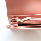 Chanel CC Logo Caviar Leather Pink Wallet — view 6