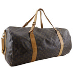 Louis Vuitton Sac Polochon Monogram Canvas Brown Boston Bag — view 3