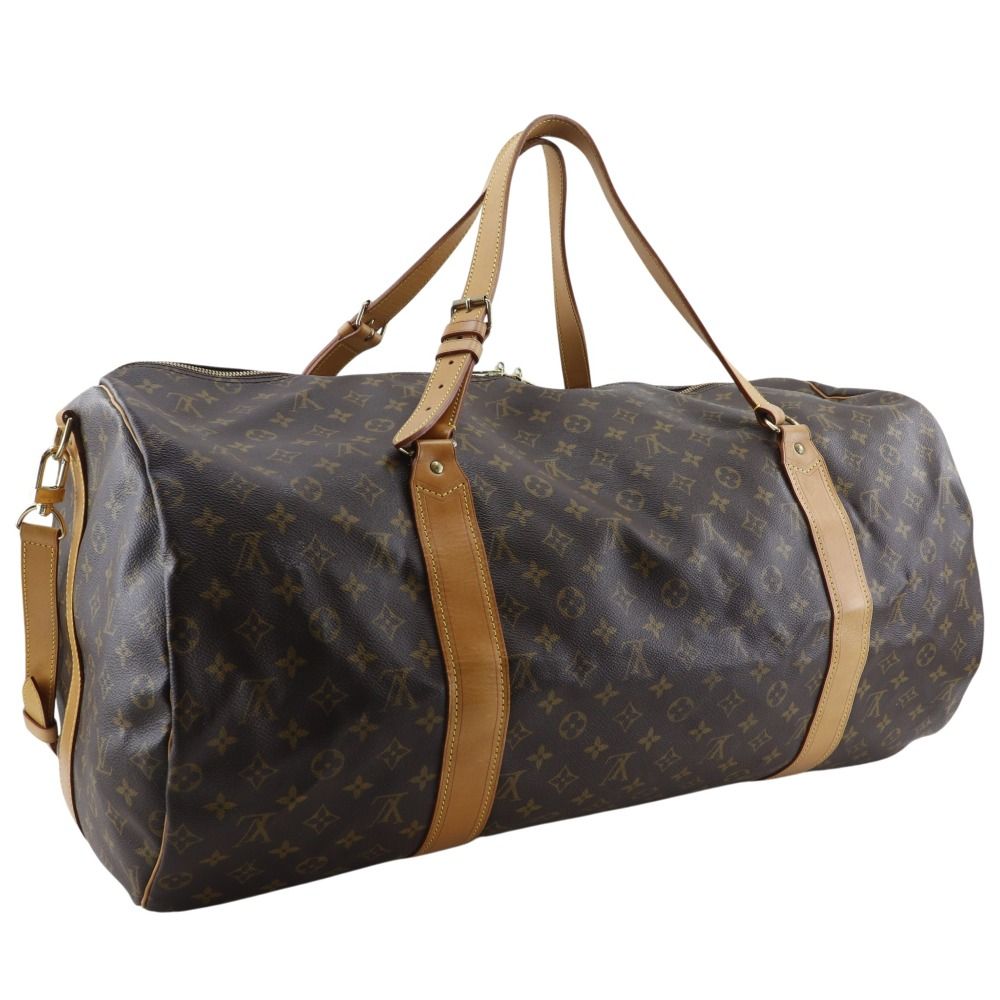 Louis Vuitton Sac Polochon Monogram Canvas Brown Boston Bag — view 3