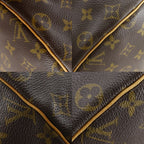Louis Vuitton Sac Polochon Monogram Canvas Brown Boston Bag — view 4