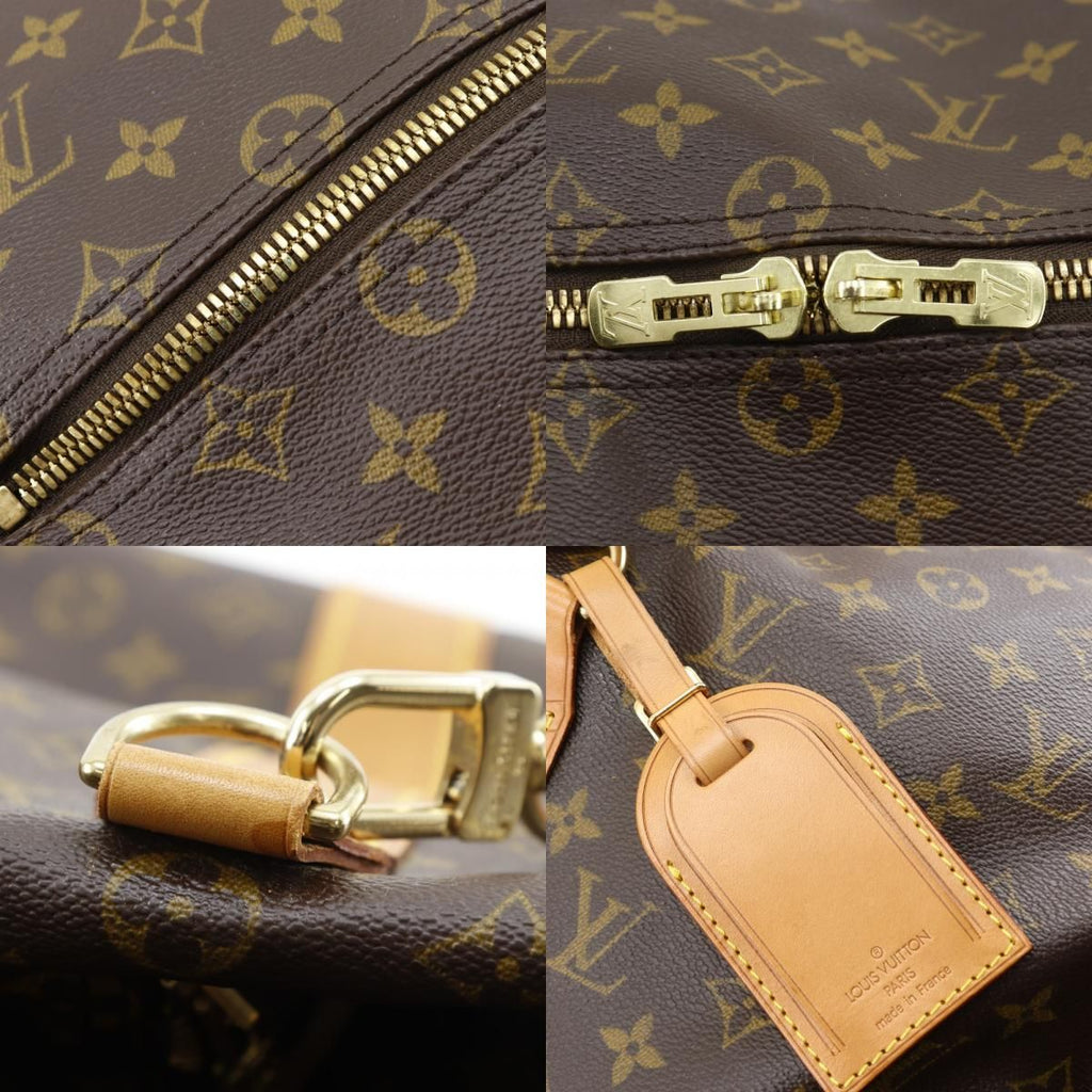 Louis Vuitton Sac Polochon Monogram Canvas Brown Boston Bag — view 9