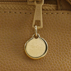 Chanel Top Handle Bag Quilted Caviar Leather Beige Handbag — view 7